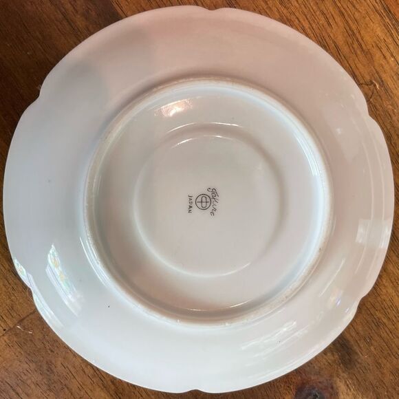 Vintage Takiro Japan Mini Cup & Saucer Hand Painted Violets Floral demitasse - Picture 2 of 8